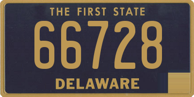 DE license plate 66728
