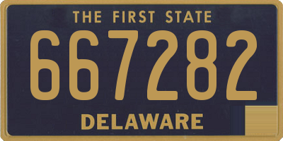 DE license plate 667282