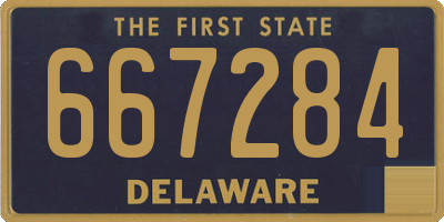 DE license plate 667284