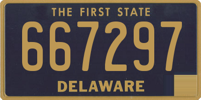 DE license plate 667297