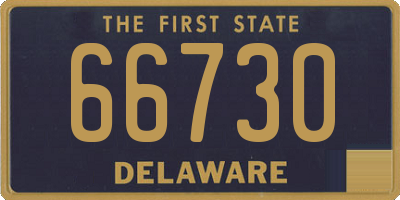 DE license plate 66730