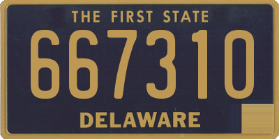 DE license plate 667310