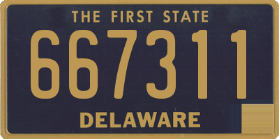 DE license plate 667311