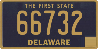 DE license plate 66732