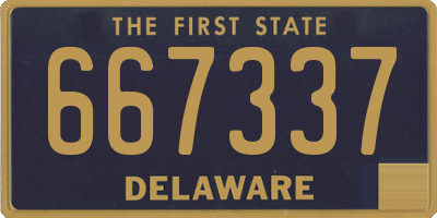DE license plate 667337