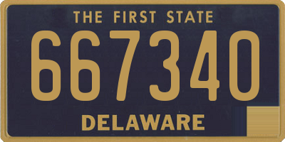DE license plate 667340