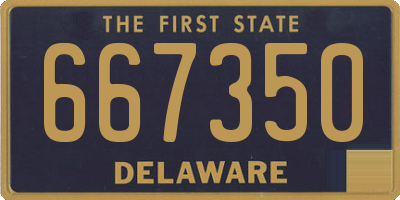 DE license plate 667350