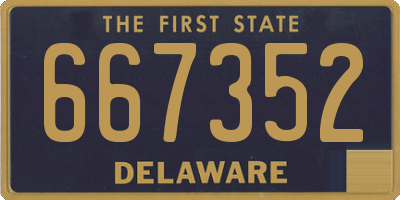 DE license plate 667352