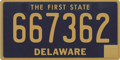 DE license plate 667362