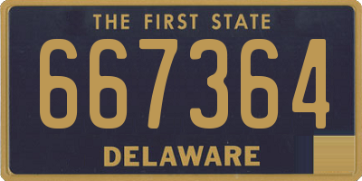 DE license plate 667364