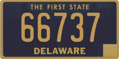 DE license plate 66737