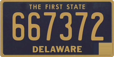 DE license plate 667372