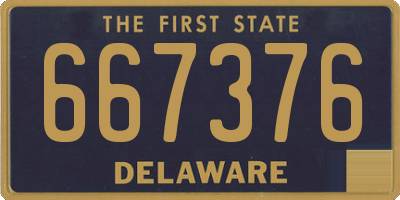 DE license plate 667376