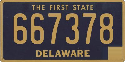 DE license plate 667378
