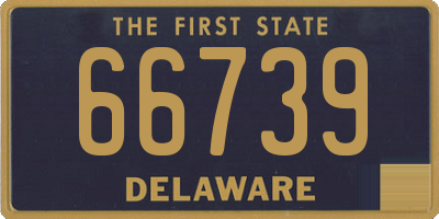 DE license plate 66739