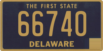 DE license plate 66740