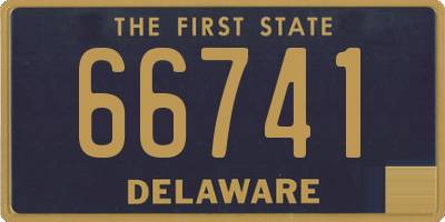 DE license plate 66741