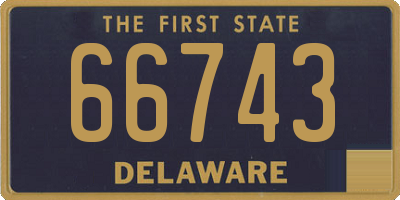 DE license plate 66743