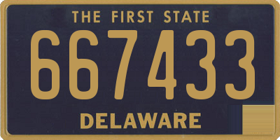 DE license plate 667433