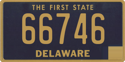 DE license plate 66746