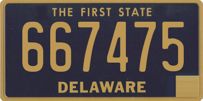 DE license plate 667475