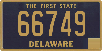 DE license plate 66749