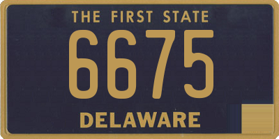 DE license plate 6675