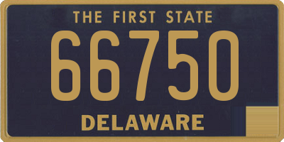 DE license plate 66750