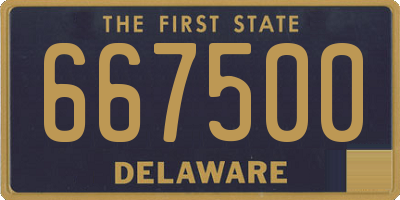 DE license plate 667500