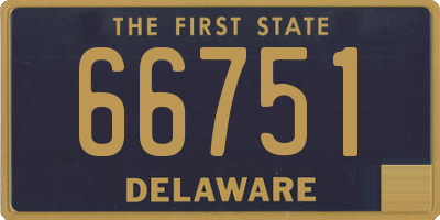 DE license plate 66751