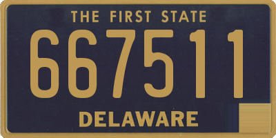 DE license plate 667511