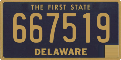 DE license plate 667519