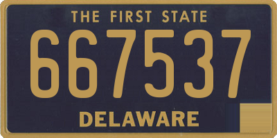 DE license plate 667537