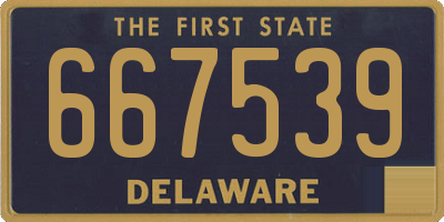 DE license plate 667539
