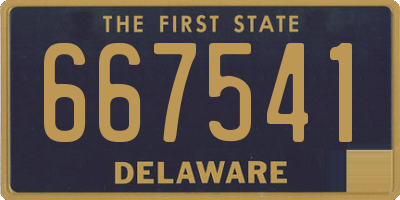 DE license plate 667541