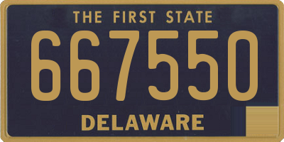 DE license plate 667550