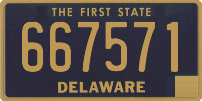DE license plate 667571