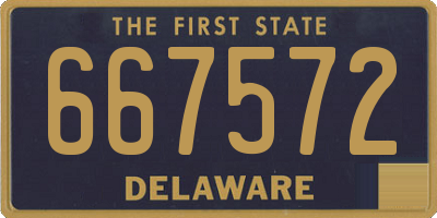 DE license plate 667572
