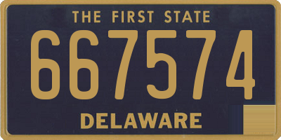DE license plate 667574