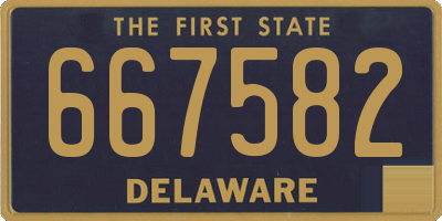 DE license plate 667582