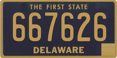 DE license plate 667626