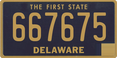 DE license plate 667675