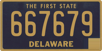 DE license plate 667679