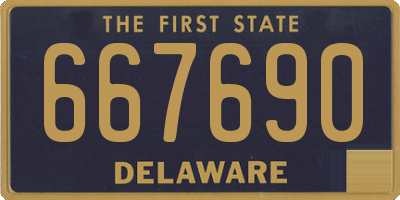 DE license plate 667690