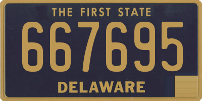 DE license plate 667695