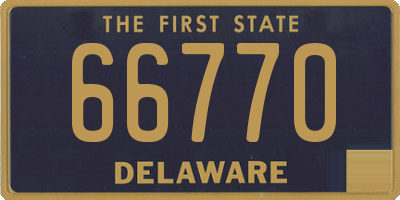 DE license plate 66770