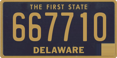 DE license plate 667710