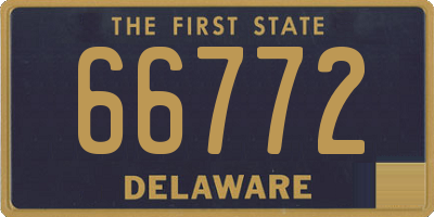 DE license plate 66772