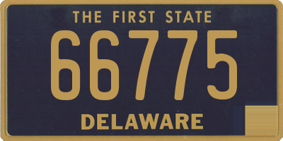 DE license plate 66775