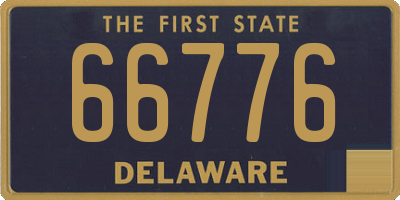 DE license plate 66776